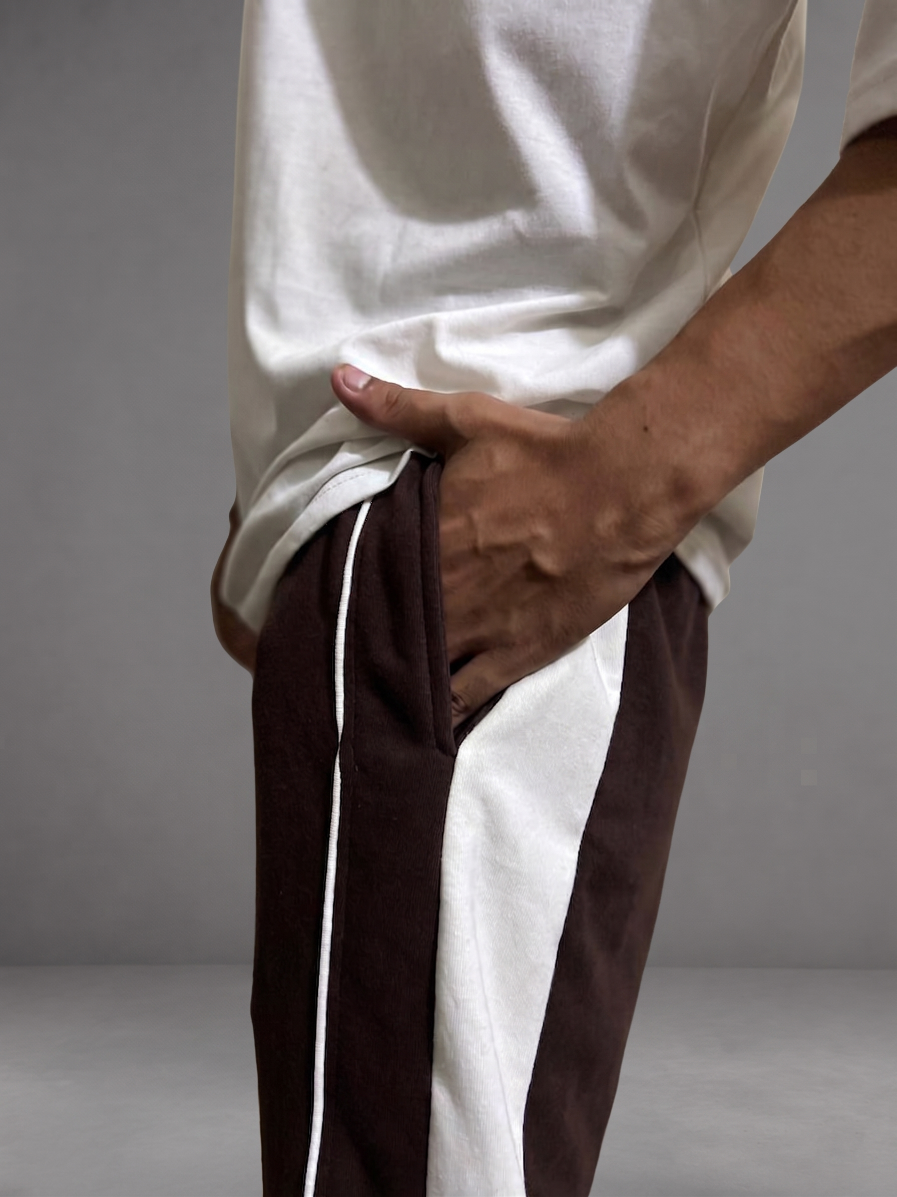 MOCHA BROWN - DUAL PANEL BAGGY