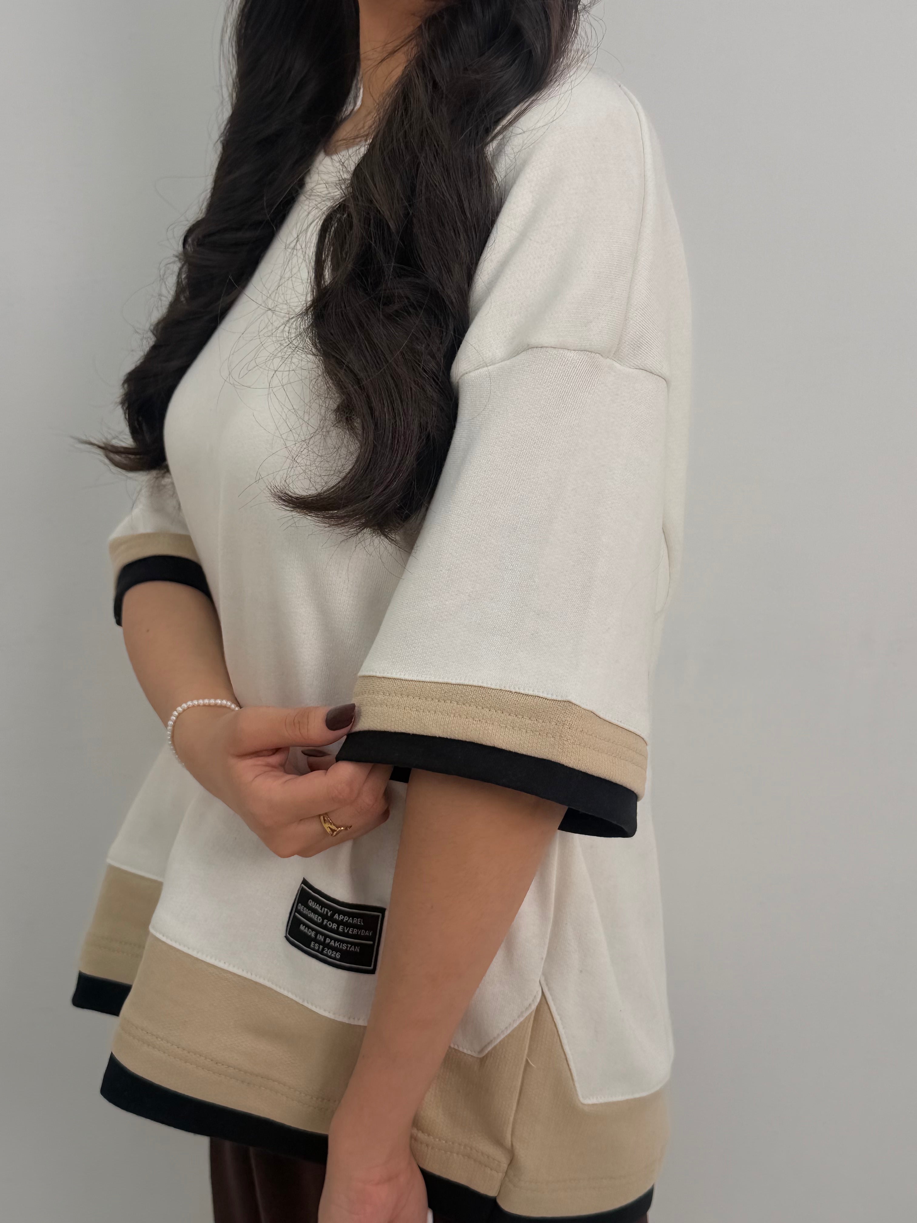 WHITE ZENLINE OVERSIZED