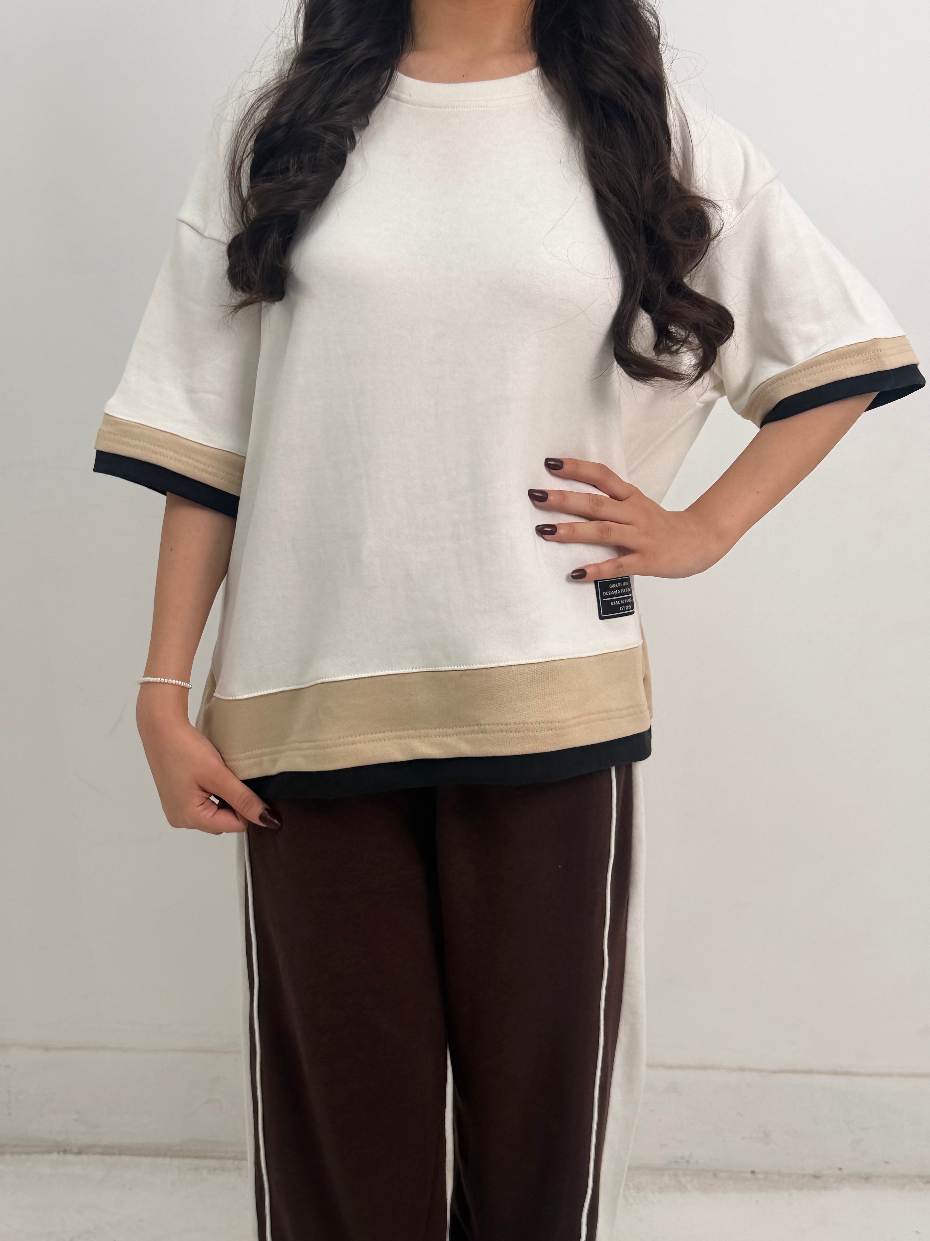 WHITE ZENLINE OVERSIZED