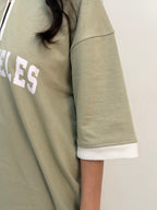 SAGE  GREEN ZIP POLO